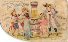 ADVERTISING TRADE CARD~HOYT'S GERMAN COLOGNE~1892 CALENDAR ON REVERSE picture