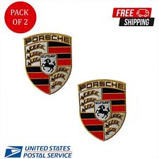 Pack of 2 Porsche Logo Embroidery Patch 4.5 Inch Big Iron On Sew On  picture
