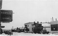 H49/ Fairplay Colorado RPPC Postcard c1950s Liquor Store Trucks Stores picture