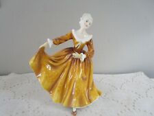 Royal Doulton KIRSTY KRISTY Dancing  Gold Dress England Figurine HN2381 1970 picture