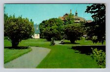 Rimouski Quebec-Canada, Front Archbishops Residence & Park, Vintage Postcard picture