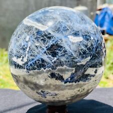 4.66LB Large Blue Sodalite Crystal Chakra Stone Energy Sphere Healing Reiki picture