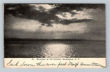 Moonlight On The Potomac, Washington DC, c1907 Vintage Postcard picture