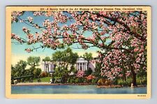 Cleveland OH-Ohio, Art Museum At Cherry Blossom Time, Vintage c1941 Postcard picture