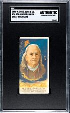 Ben Franklin 1888 N76 W Duke Sons & Co Great Americans SGC  Authentic picture