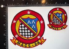 Cold War USMC Marine Corps Air Control Squadron MACS-24 LG & SM Patch picture