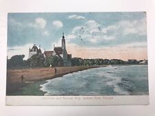 vintage 1907 lakeshore and german building jackson park chicago postcard picture