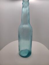 19th Century Hand Blown Glass Antique Beer Bottle Aqua AB picture