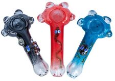 Buy 1 Get 1 50% Off 5″ PREMIUM Glass Spoon Pipe Tobacco Bowls Reptile Design picture