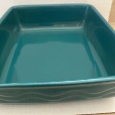 Vtg Monmouth Pottery Western Stoneware Casserole Serving Bowl Dish 12x10x3 Inch picture