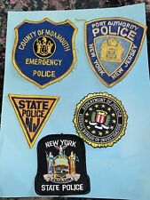 Lot Of Five Vintage Police Patches Patch  picture