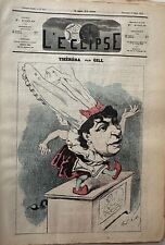 Journal L'Eclipse No 231 The 30/03/1873 Theresa Organ Of Prickly By Andre Gill picture