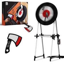 The Black Series Axe Throwing Target Set, Includes 3 Throwing Axes & Bristle ... picture