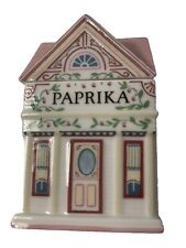 The Lenox Spice Village 1989 Fine Porcelain Paprika  Jar/House With Lid picture