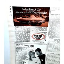 Vintage Chevy Impala Budget Rent A Car 1968 Original Ad empherma picture