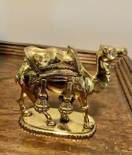 Wonderful Vintage Brass Camel sculpture Figure Christmas picture