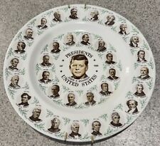 Presidents of United States Plate John Kennedy JFK 10.25