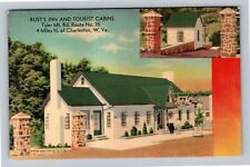 Charleston WV-West Virginia Rusts Inn Tourist Cabins Antique Vintage Postcard picture