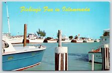 Islamorada FL~Cleubers & Hammans Tied Up~Yacht Basin~Dock on Keys~US Hwy-1~1966  picture