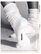 vintage 1990s magazine print DKNY socks fashion sexy lady feet picture
