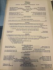 Rare New York Stock  Exchange NYSE Luncheon Club Menu picture
