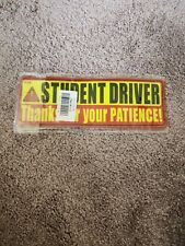 Student driver Magnet decal warning vinyl caution teen driver student school 2x picture