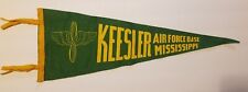 1950's  Keesler Air Force Base Mississippi Green  Pennant Biloxi MS 23 1/2X8 1/2 picture