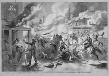 LAWRENCE KANSAS 1863 CIVIL WAR MASSACRE OF INHABITANTS RAID BY REBEL GUERRILLAS picture
