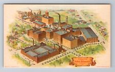 Milwaukee WI-Wisconsin, Aerial Pabst Breweries, Advertising, Vintage Postcard picture