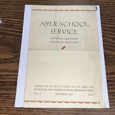 1929 Ayer School Service Flyer: Advertising Suggestions for Schools & Camps picture
