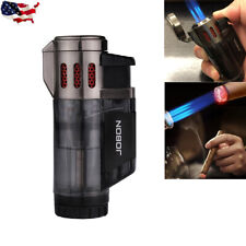 High-Capacity Butane Viewable Triple Jet Torch Lighter for Pipe Cigar Cigarette picture