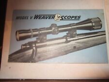 VINTAGE 1969 WEAVER SCOPES CATALOG SALES BROCHURE GUNS HUNTING SIGHTS AD picture