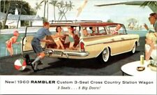 VTG 1960s Advertising Ephrata Rambler Company Penna Station Wagon Postcard picture