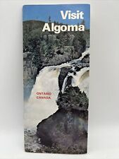 1977 VISIT ALGOMA ONTARIO CANADA Sault St. Marie Travel Tour Guide Booklet & Map picture