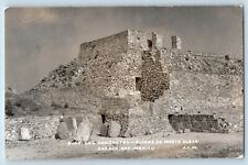 Oaxaca Oaxaca Mexico Postcard Dancing Ruins of Monte Alban c1930's RPPC Photo picture