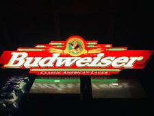 Vintage Budweiser Beer Bar Wall Light , Approximately 45”Lx 12”H, Works. picture