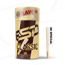 RAW Cones 98 Special | Classic 100 Pack | Slow Burning Rolling Paper with Tips picture