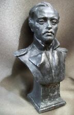 Bust, Russian Poet, Writer Lermontov, Heavy Metal Silumin Statue - Great Gift picture