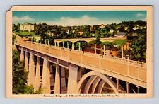 Lynchburg VA-Virginia, Rivermont Bridge, D Street Viaduct Vintage c1946 Postcard picture