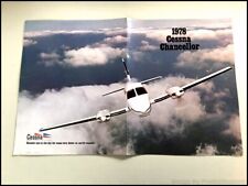 1978 Cessna Chancellor Airplane Aircraft Vintage Sales Brochure Catalog picture