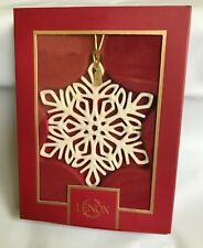 LENOX Christmas Ornament 2021 SNOW FANTASIES Snowflake w/Box 4 inch (in hand) picture