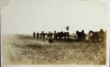 Members of 2nd Cavalry with Horses, Fort Bliss, Texas TX - c1913 RPPC picture