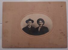 ANTIQUE VTG CIRCA 1800'S ERA B&W CABINET CARD PHOTO, VICTORIAN MEN picture
