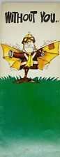 Rare 1960s Mister B Greeting Card “Without You I Can’t Get Off The Ground” P1 picture