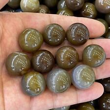 10pc TOPNatural agate quartz ball hand carved crystal 20mm sphere reiki healing picture