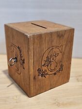 Vintage Toystalgia Wood Bank with Music Box That Works picture