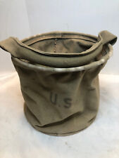 WW2 U.S. Army Issue Canvas Collaspible Water Bucket, 1945 picture