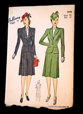 VHTF UNCUT Vtg DuBarry Women's Suit Pattern size 16 Bust 34 Jacket Skirt #5173 picture