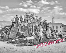 WWII Scrap / Salvage Collected by School Children Photo Butte Montana 1942 picture