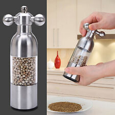 Silver Stainless Steel Manual Pepper Mill 1.97inch Diameter Kitchen Utensil picture